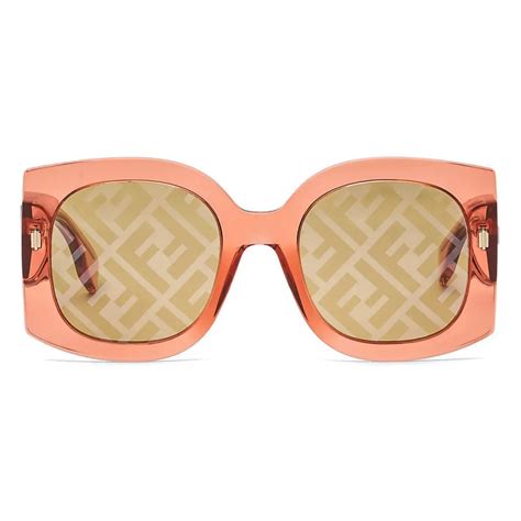 fendi orange with white lines shoes|fendi sunglasses women white.